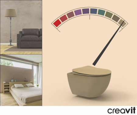 Унитаз подвесной безободковый Creavit Free FE322-11CM00E-0000